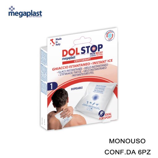 Art.163921 Megaplast Cryotherapy Dolstop Busta Ghiaccio Istant Conf.1 6Pz