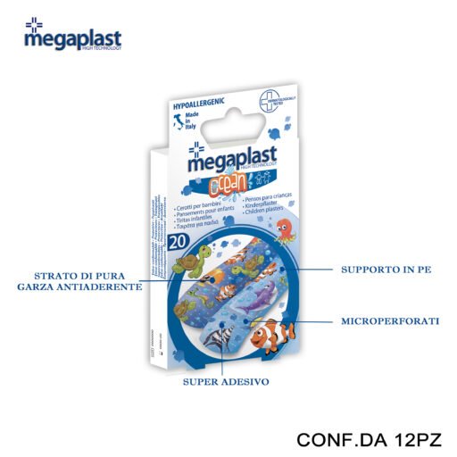 Art.182229 Megaplast Ocean Ml 20 Cerotti Ocean Fun Conf.20 12Pz