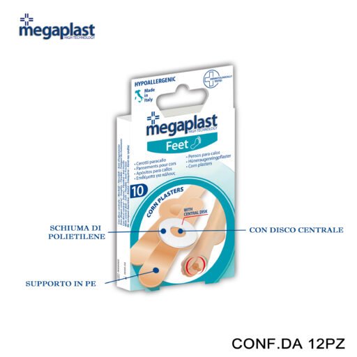 Art.182427 Megaplast Feet Ml 10 Disco Centrale Conf.10 12Pz