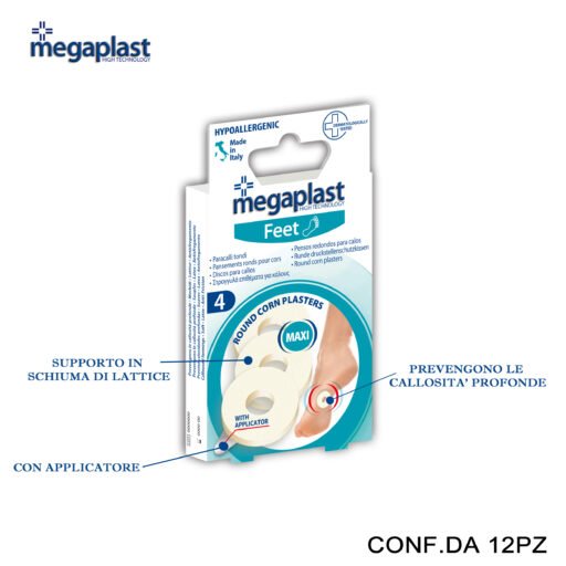 Art.182489 Megaplast Feet Ml 4 Paracalli Tondi Lattice Conf.4 12Pz