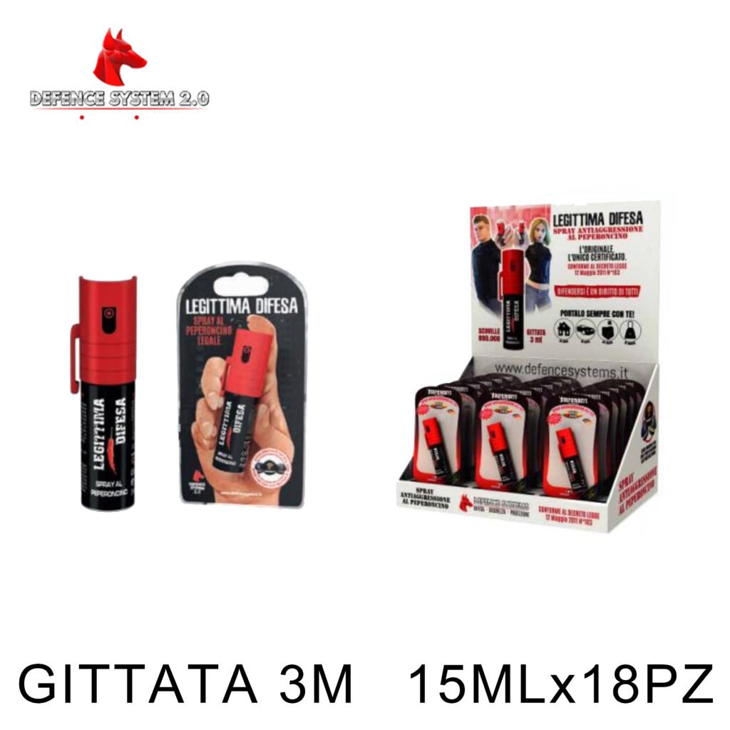 Legittima Difesa Spray Peperoncino 15Ml Legale Art.96101 Bl1