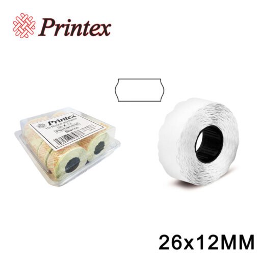 Rotoli Etichette Prezzi Permanente 26X12Mm Bianco Bl10