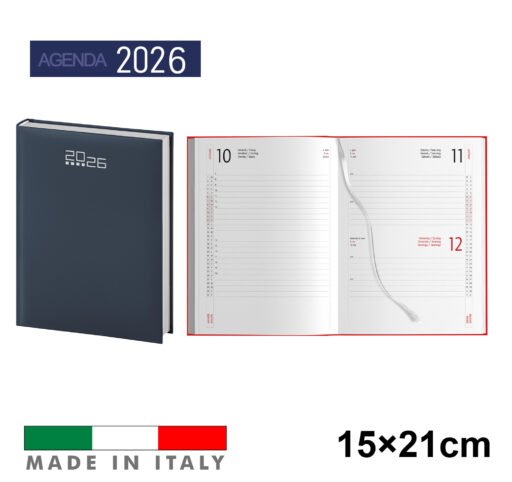 Art.Ag530Blu Agenda2026 Giornaliera 15X21