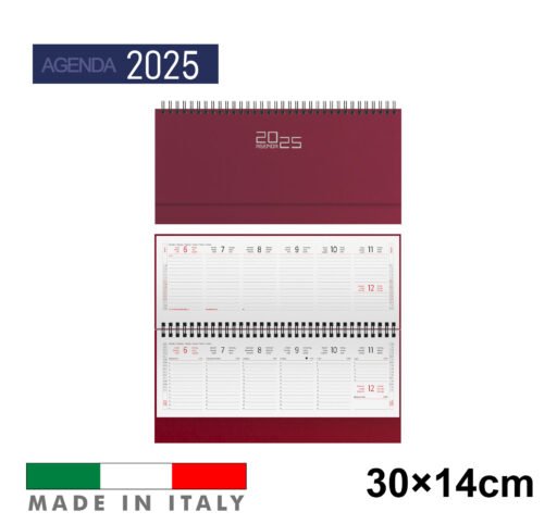 Art.Ag489Bordeaux Agenda2025 Planning Settim. Da Tavolo 30X14