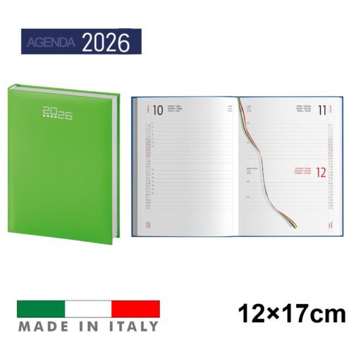 Art.Ag520Verde Agenda2026 Giornaliera 12X17 Verde
