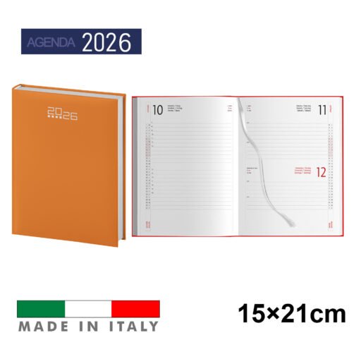 Art.Ag530Arancione Agenda2026 Giornaliera 15X21