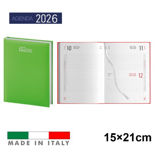 Art.Ag530Verde Agenda2026 Giornaliera 15X21
