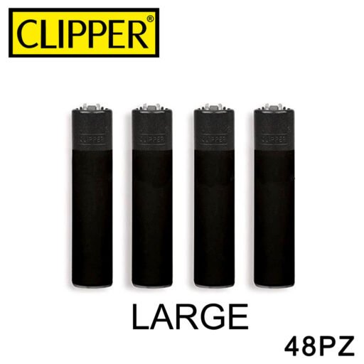 Clipper Accendino Large All Black 48Pz