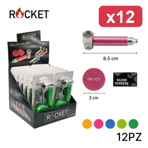 ROCKET PIPETTA CON GRINDER 7.5CM