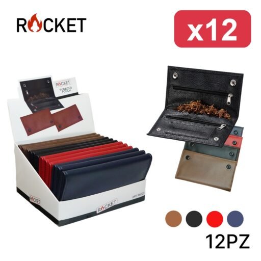 ROCKET PORTATABACCO IN PELLE