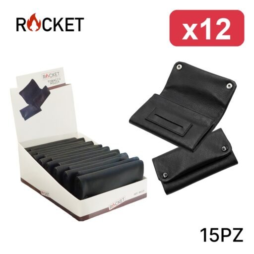 ROCKET PORTATABACCO IN PELLE