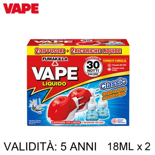 Vape 2Diffusori E 2 Ricariche Liquide Da 18Ml Art.Ga1927100