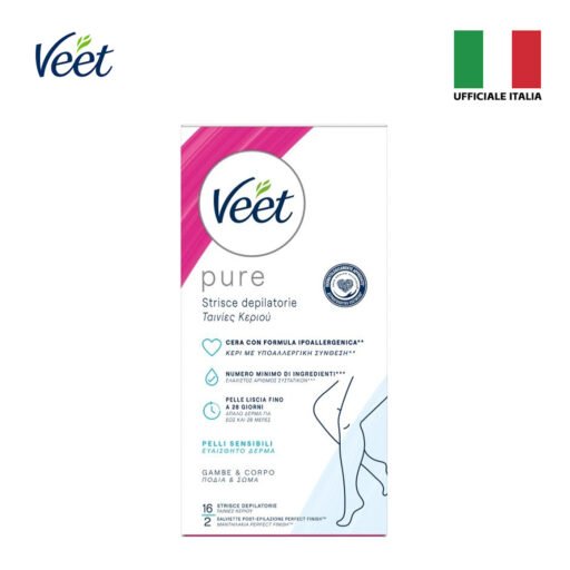 Veet Pure Strisce Corpo 16Pz Ipoalleg. Art.3127499