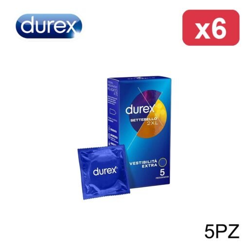DUREX SETTEBELLO 2XL X5PZ PROFILATTICI