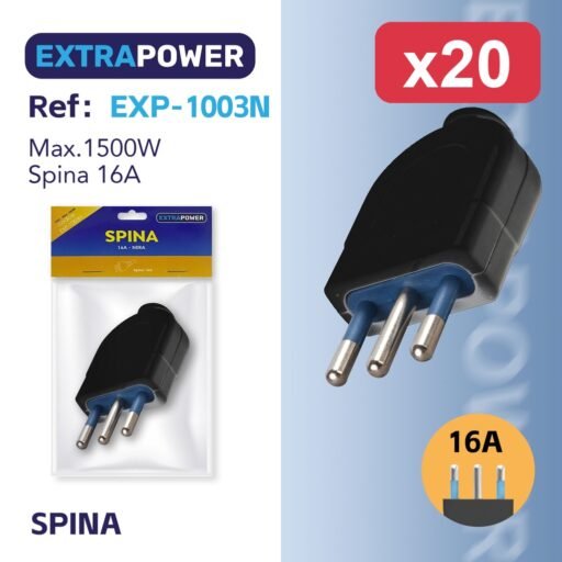 Extrapower SPINA 16A - NERA ART.EXP-1003N