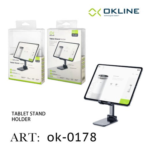 Art.Ok-0178 Okline Supporto Per Tablet Pieghevole Nero