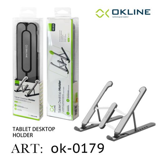 Art.Ok-0179 Okline Supporto Da Tavolo Per Tablet Con Angolazione Regolabile