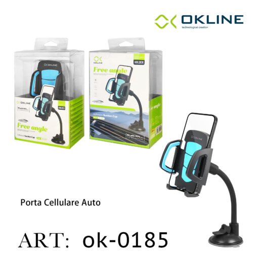 Art.Ok-0185 Okline Free Angle Supporto Ventosa Adesiva Del Telefono Automobile