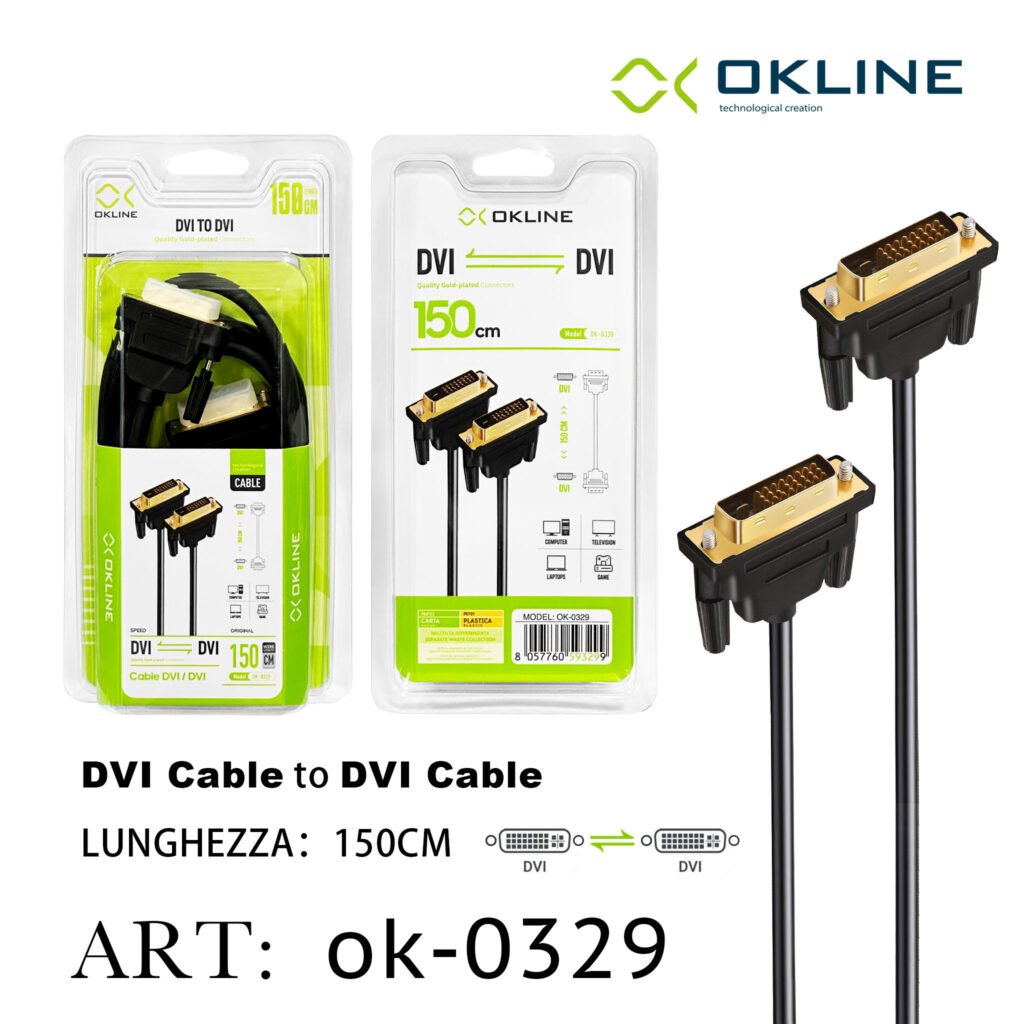 Art.Ok-0329 Okline Dvi Cavo 150Cm