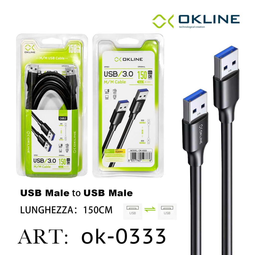 Art.Ok-0333 Okline Usb 3.0 M M Cavo 150Cm