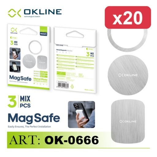 OKLINE PIASTRA MAGNETICAX3 MIX ARGENTO