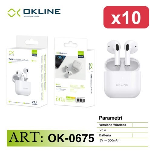 OKLINE AURICOLARE TWS WIRELESS AIRBUDS
