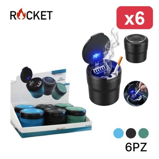 ROCKET POSACENERE ROUND ASHTRAY LED