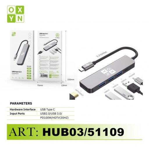 OXYN USB C 5IN1 - BYL2008