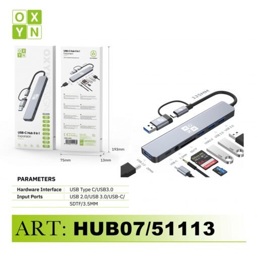 OXYN USB 3.2/C 8IN1 - BYL2218TU