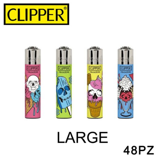 CLIPPER ACCENDINO LARGE FORZEN SKULLS 48PZ