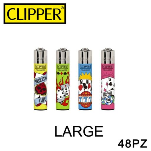 CLIPPER ACCENDINO LARGE POKER GAMES 48PZ