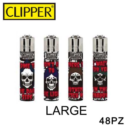 Clipper Accendino Large Death Text 48Pz