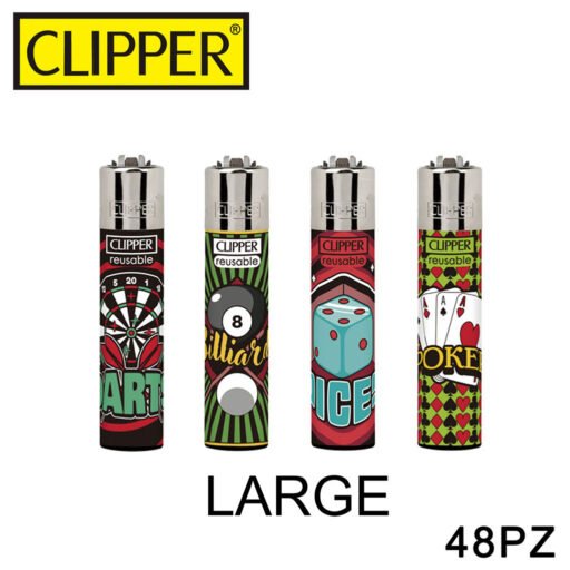 Clipper Accendino Large Random Games 48Pz