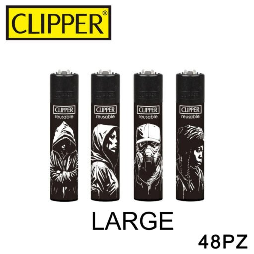 Clipper Accendino Large Stencil Style 48Pz