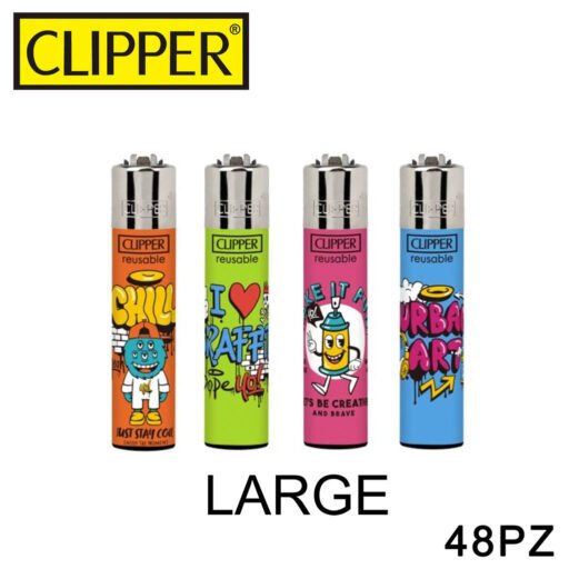 Clipper Accendino Large Street Chill 48Pz