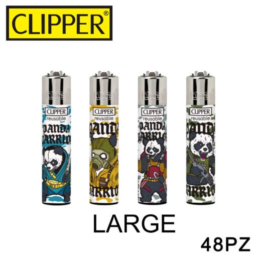 Clipper Accendino Large Panda Warrior 48Pz