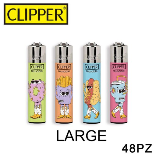 Clipper Accendino Large Food For Thought 48Pz
