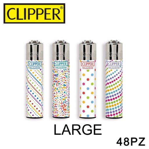 Clipper Accendino Large Small Dots 48Pz