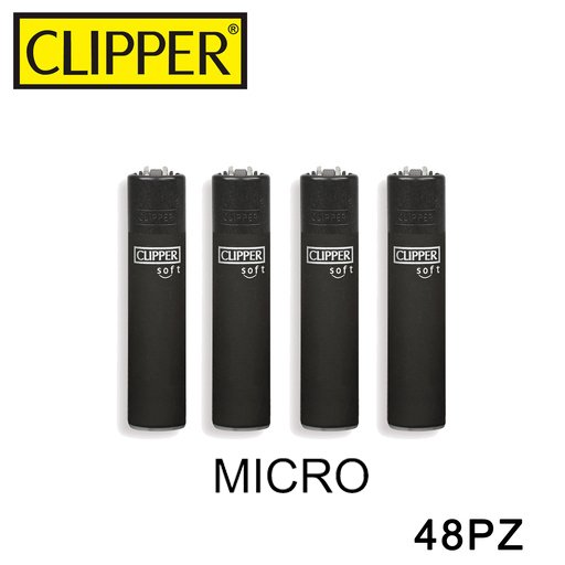 Clipper Micro Accendino Black Soft 48Pz