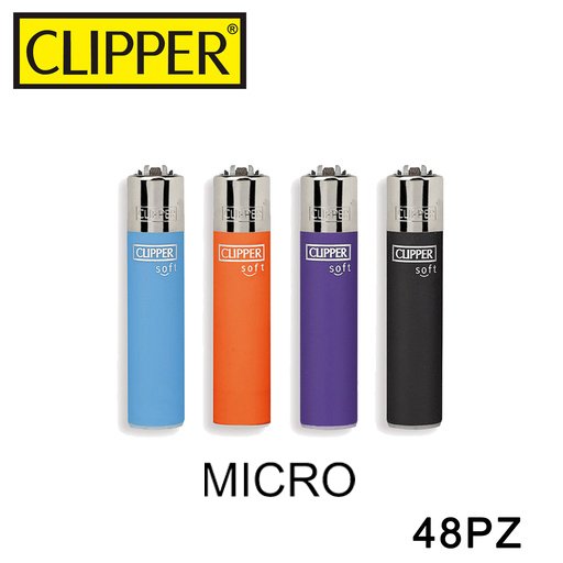 Clipper Accendino Micro Soft Touch 3 48Pz