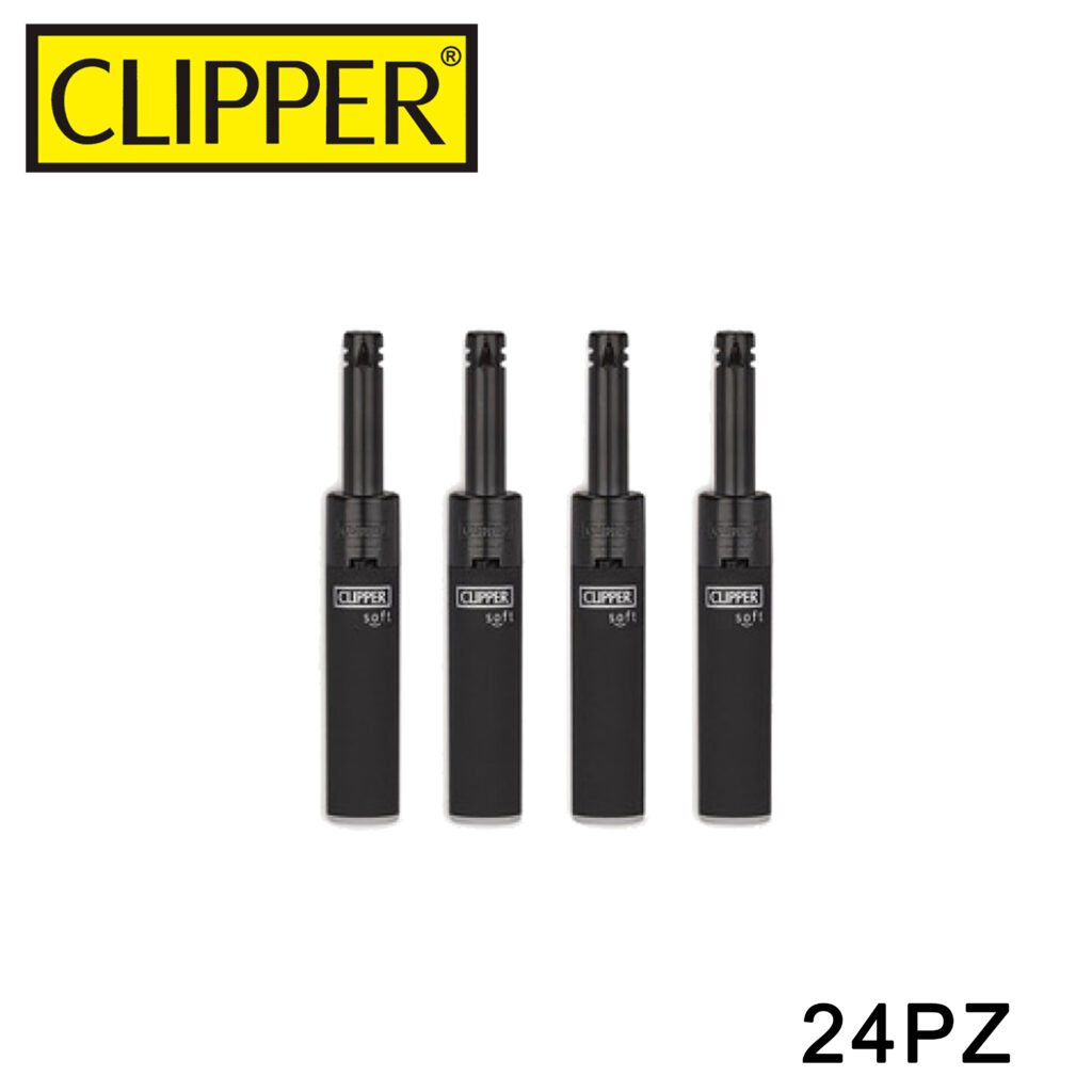 Clipper Minitube Allblack Soft Conf. 24Pz