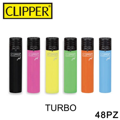 Clipper Large Turbo Flame Shinyblack 48Pz