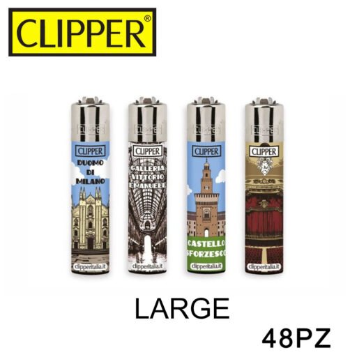 Clipper Accendino Large Milano Monumenti 48Pz