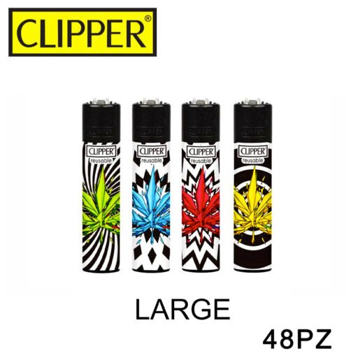 Clipper Accendino Large Broken Leaves 48Pz