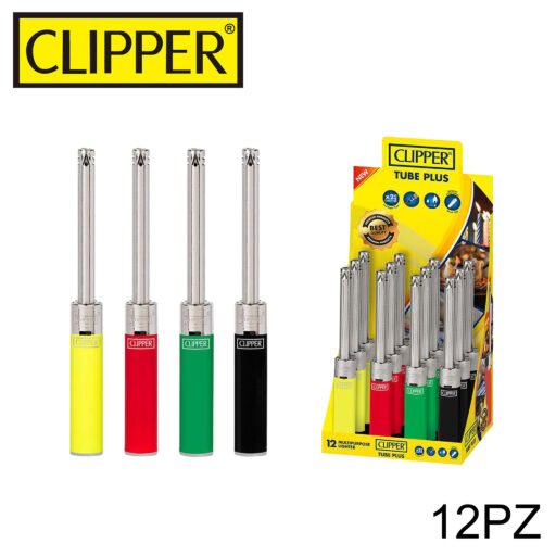 Clipper Tube Plus Accendigas Solid Branded 12Pz