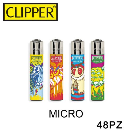 Clipper Accendino Micro Paranormal Creatures 48Pz