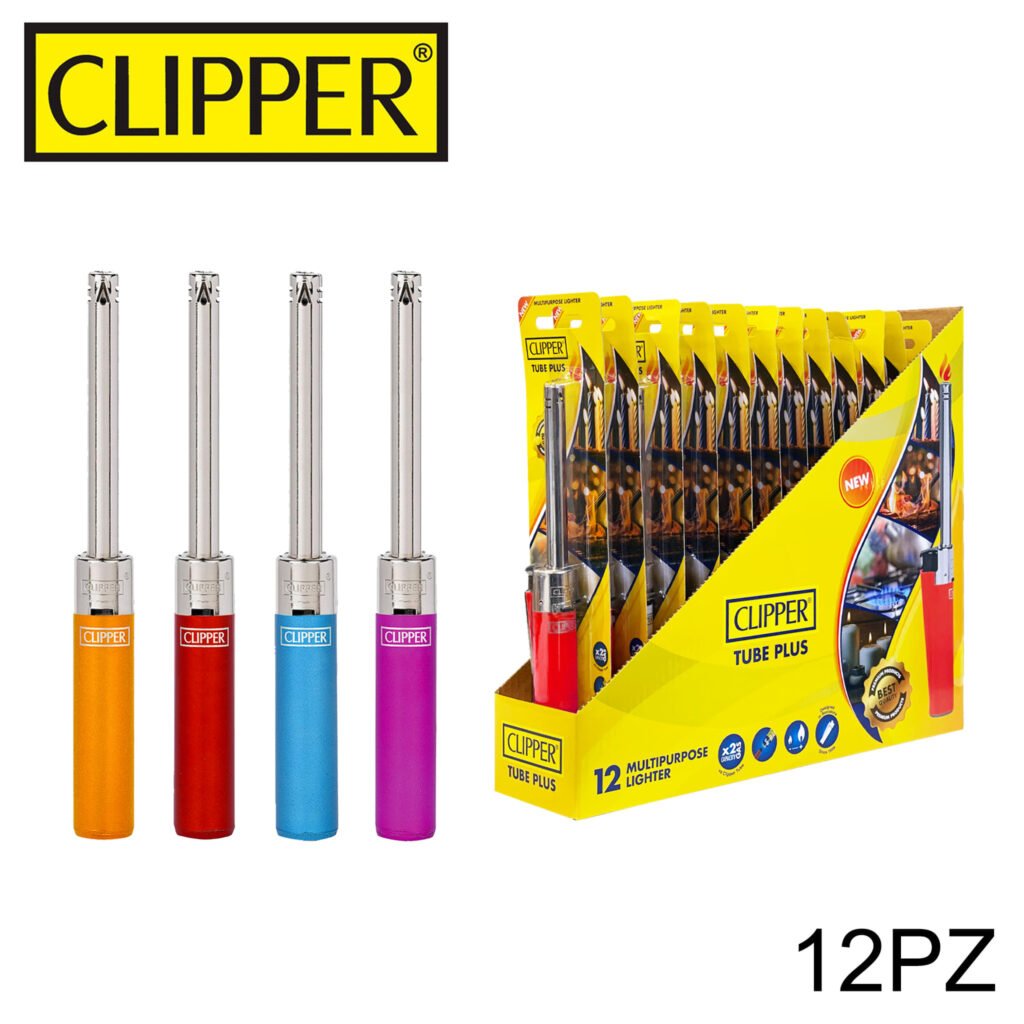 Clipper Tube Plus Accendigas Crystal Blister 12Pz