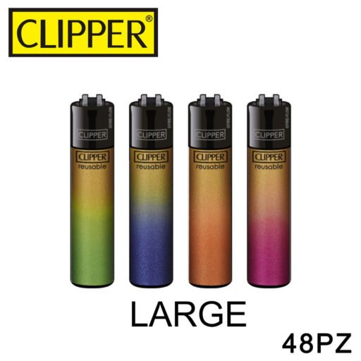 Clipper Accendino Large Gold Gradient 48Pz
