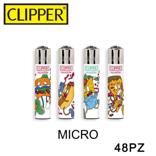 Clipper Accendino Micro Fast Food 5B 48Pz