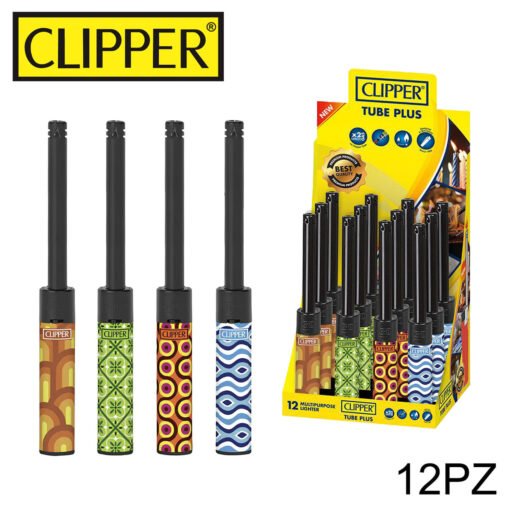 Clipper Tube Plus Accendigas Pop Art 12Pz